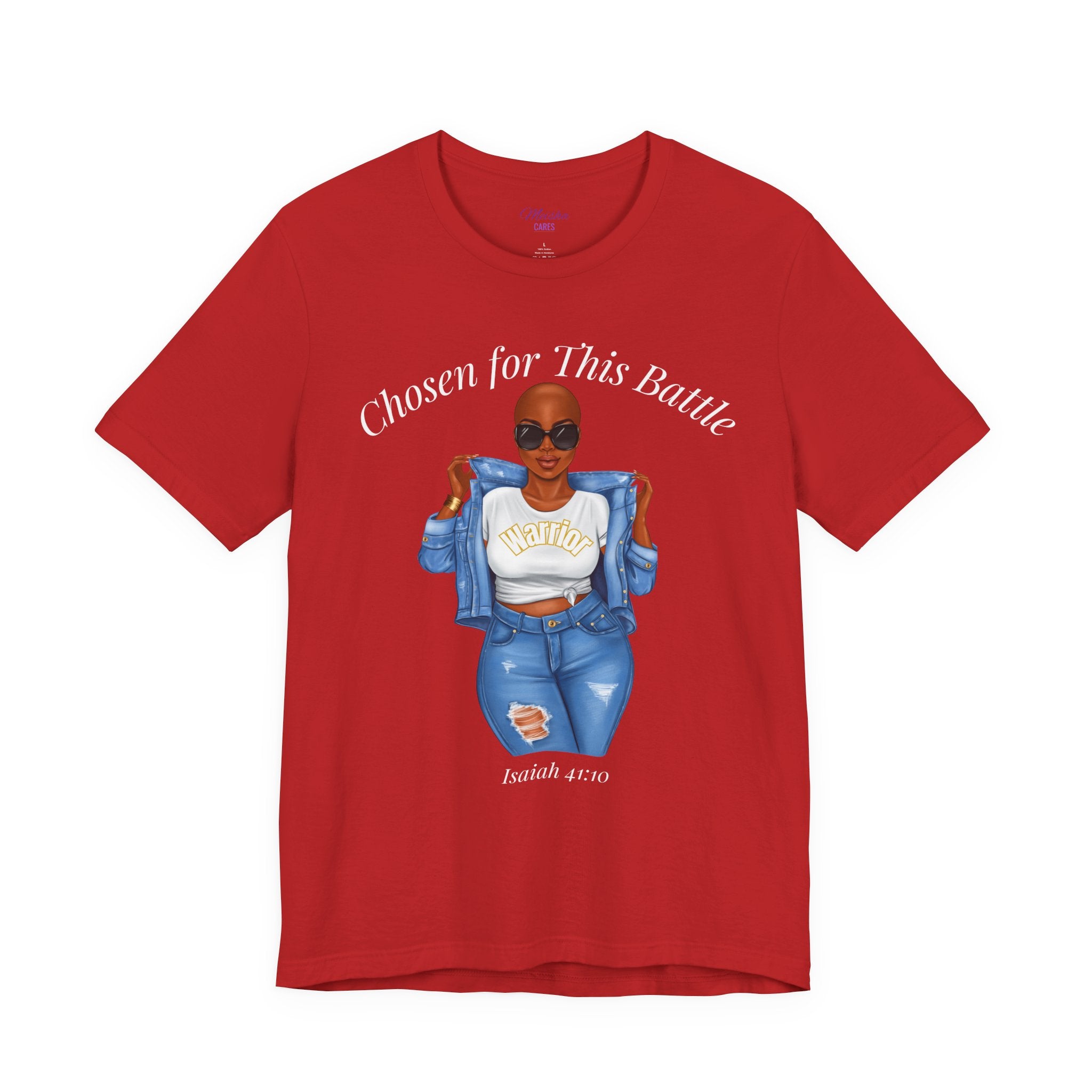 Chosen for This Battle Shirt | Cancer Warrior Tee | Faith-Based Inspirational Apparel | Isaiah 41:10