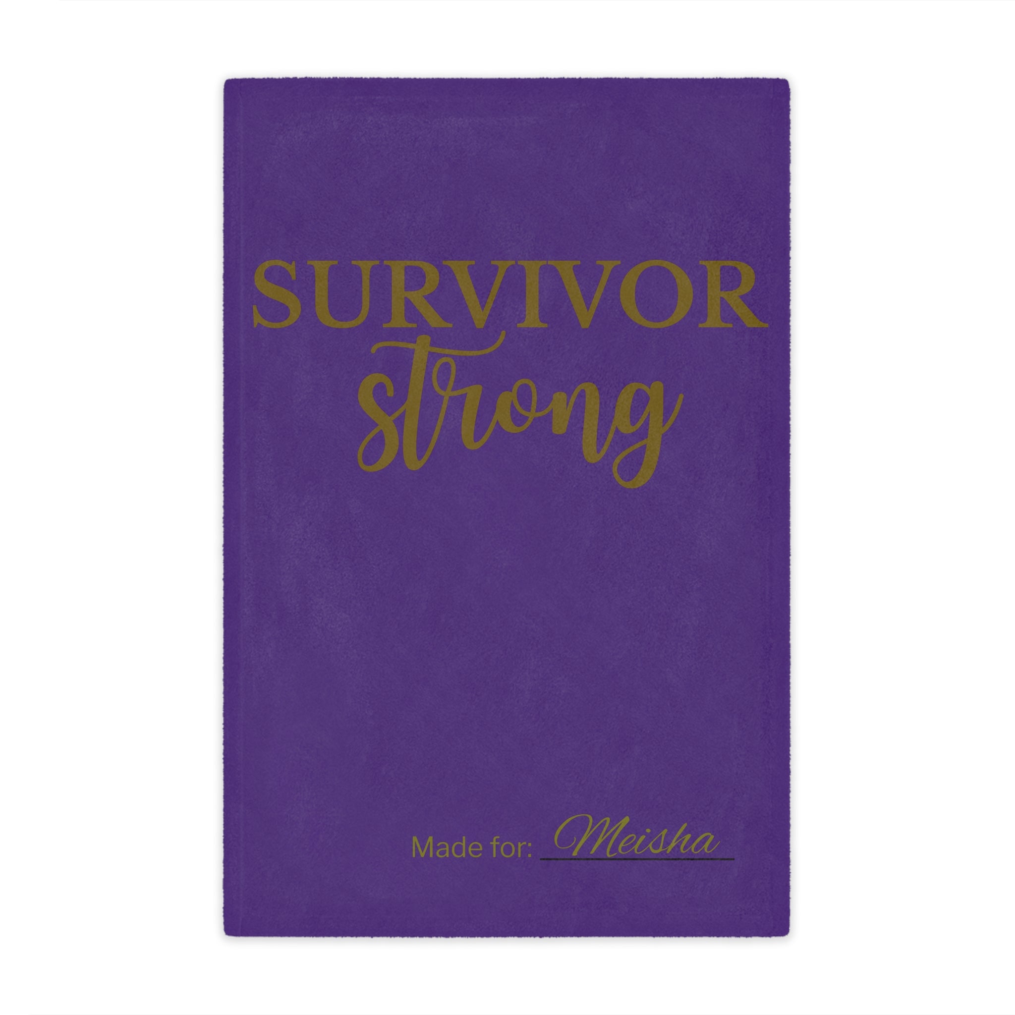 Survivor Strong Personalized Minky Blanket | Survivor Gifts + Comfort & Care