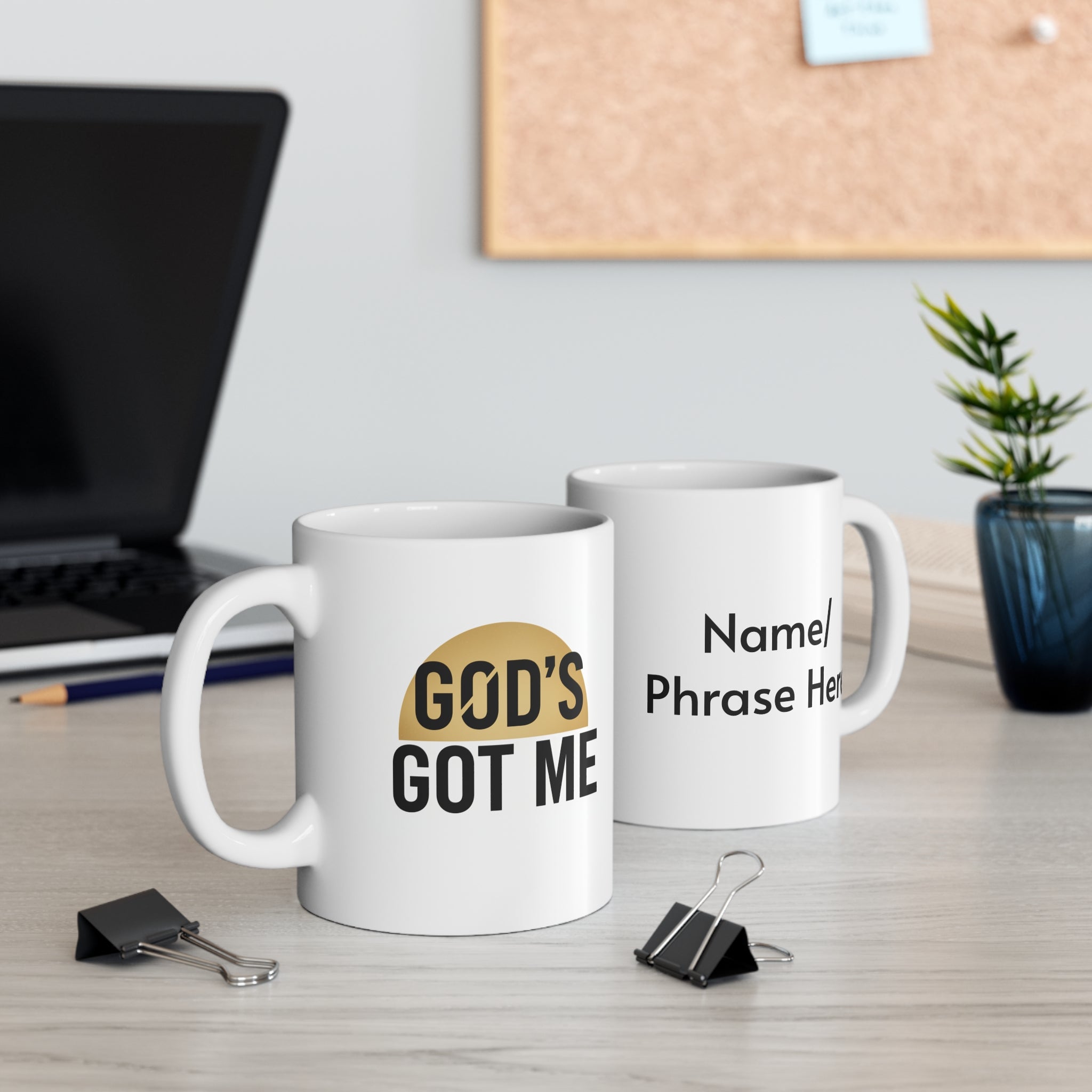 God’s Got Me Personalized Mug | Faith & Strength Coffee Cup (11 oz)
