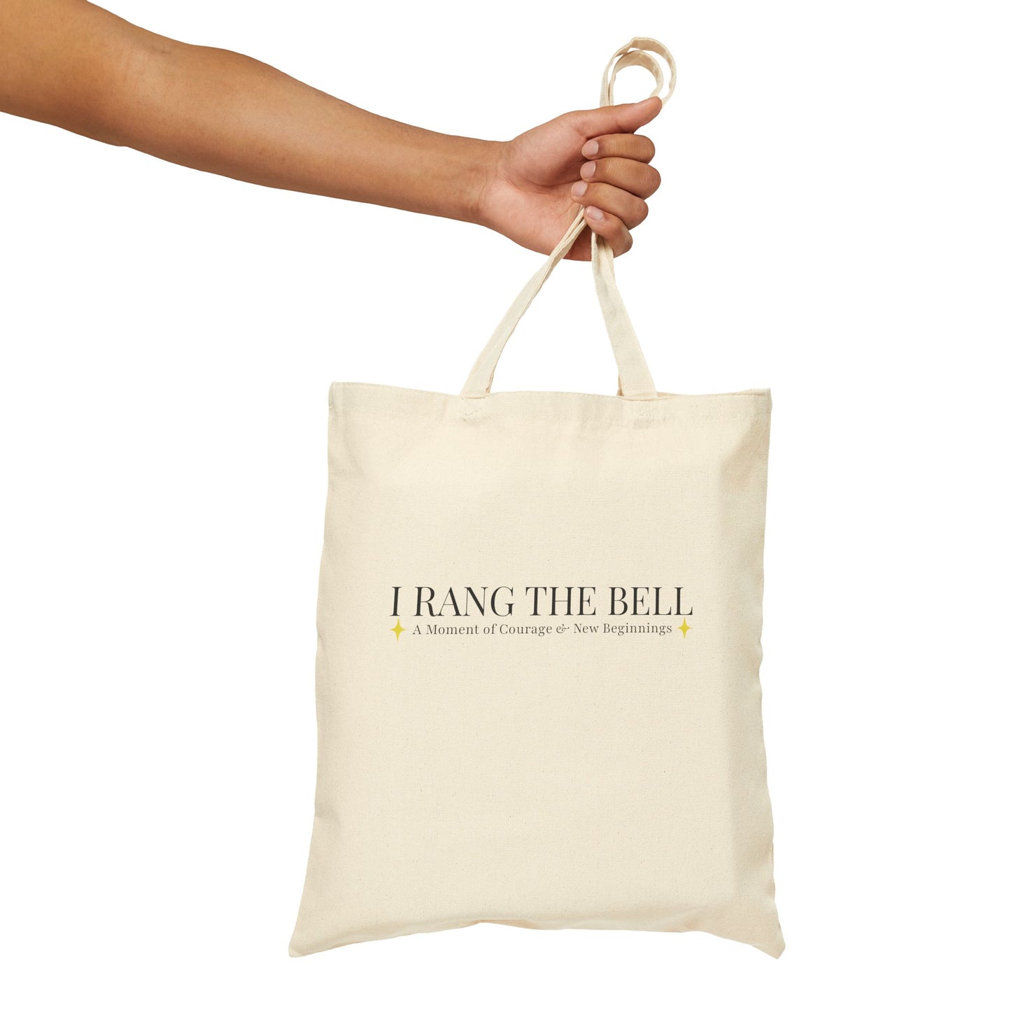 Bell Ringer Personalized Tote Bag - "I Rang the Bell" Survivor Gift