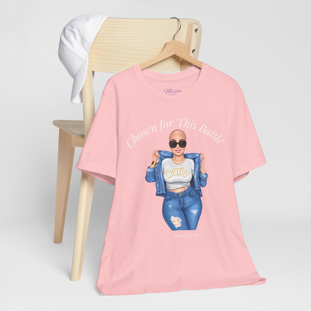 Warrior Cancer Survivor Shirt – Chosen for This Battle – Faith-Based Inspirational Tee