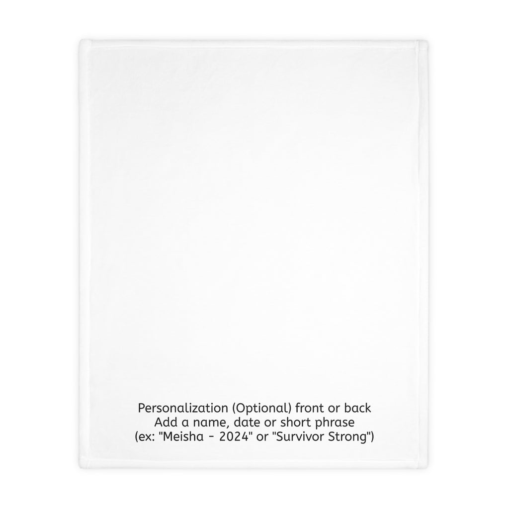 Bell Ringer Microfiber Blanket — White (Personalized)