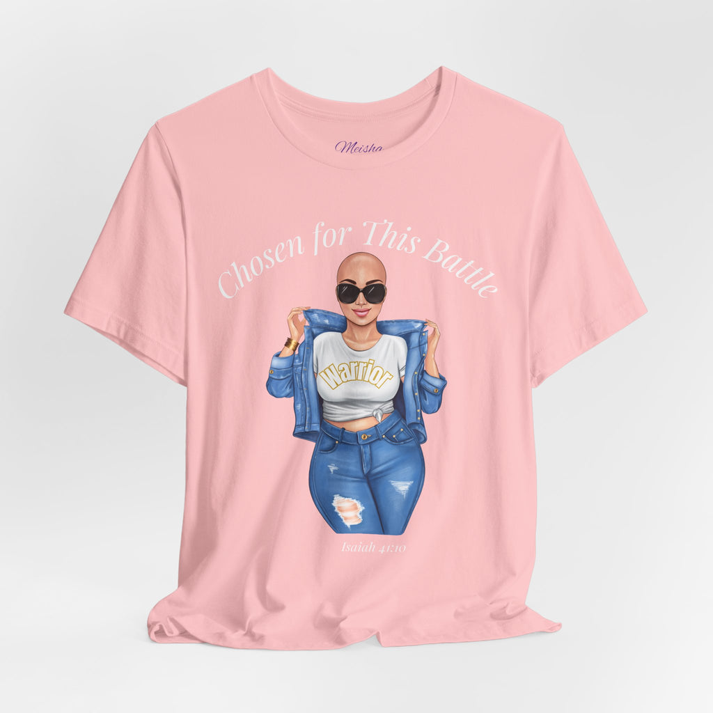 Warrior Cancer Survivor Shirt – Chosen for This Battle – Faith-Based Inspirational Tee