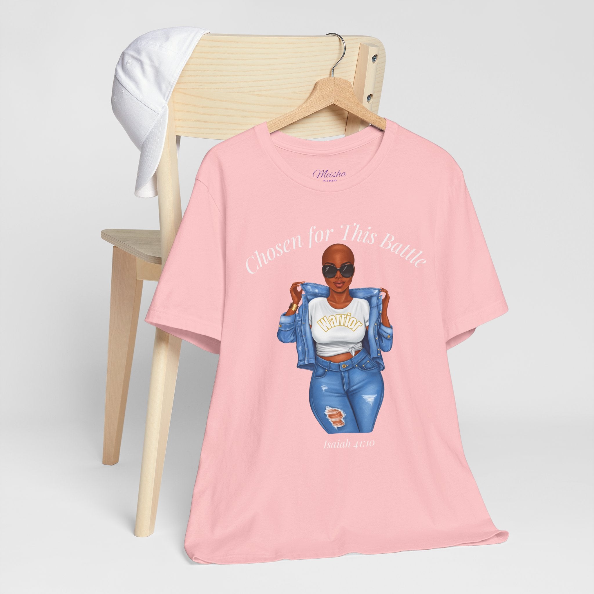 Chosen for This Battle Shirt | Cancer Warrior Tee | Faith-Based Inspirational Apparel | Isaiah 41:10