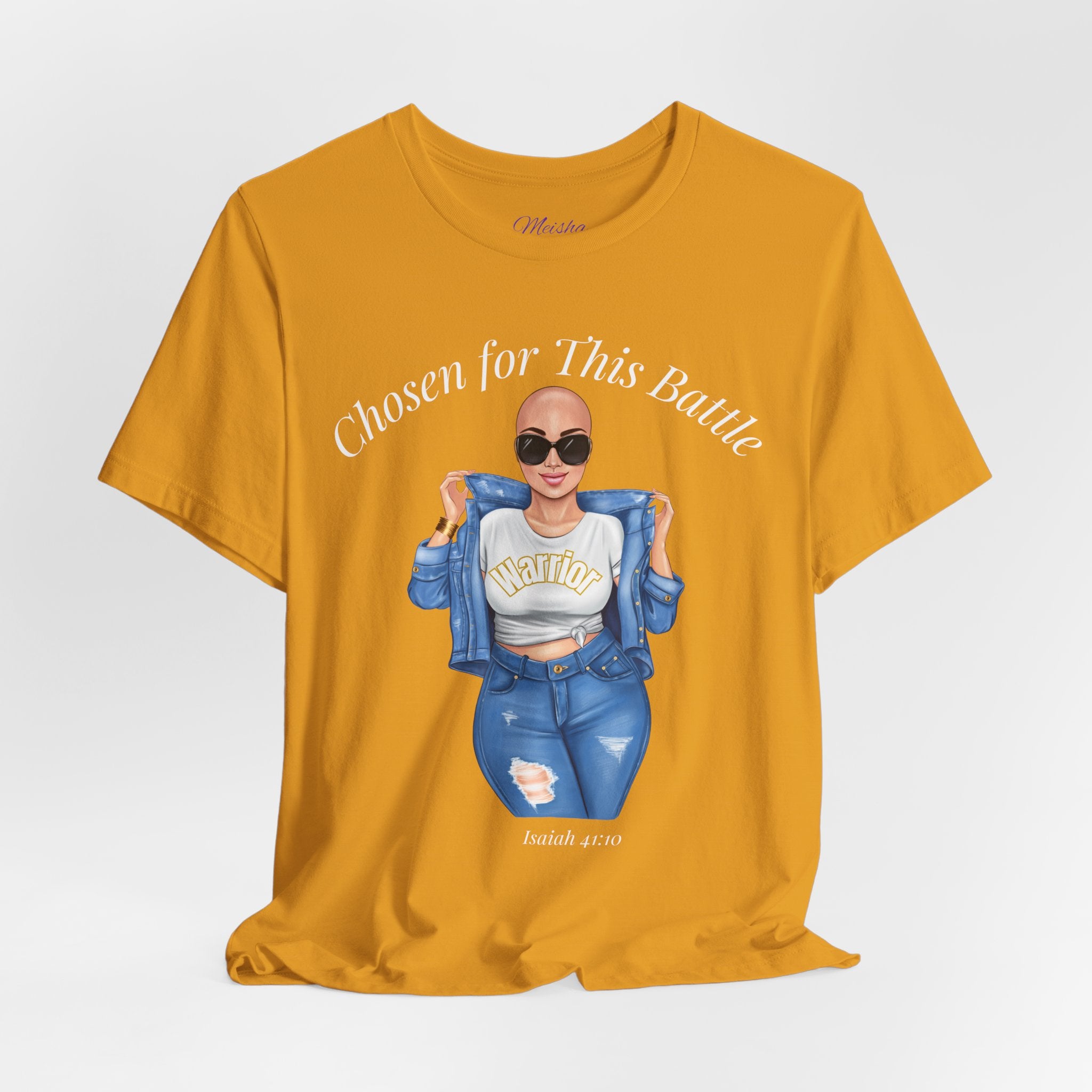 Warrior Cancer Survivor Shirt – Chosen for This Battle – Faith-Based Inspirational Tee