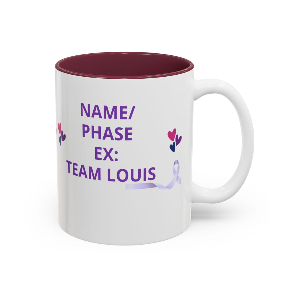 Personalized “No One Fights Alone” Support Mug