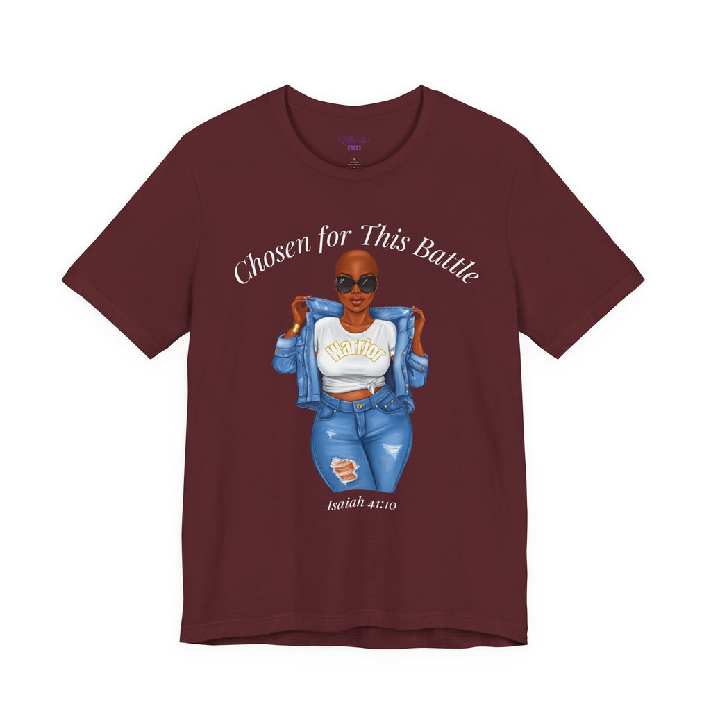 Chosen for This Battle Shirt | Cancer Warrior Tee | Faith-Based Inspirational Apparel | Isaiah 41:10