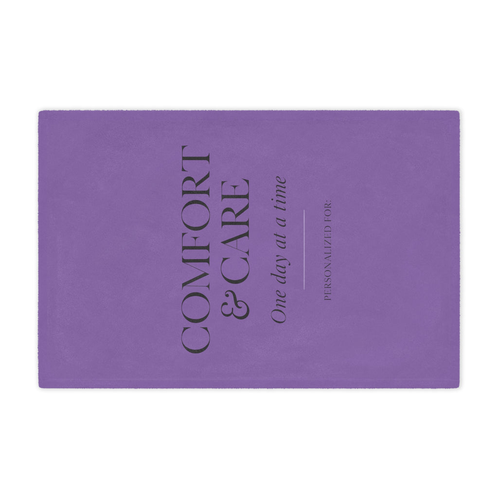 Comfort & Care Minky Blanket — One Day at a Time (Personalized)