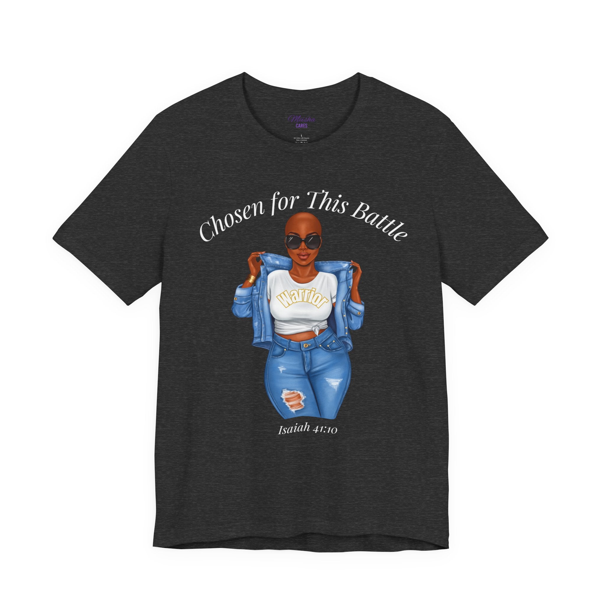 Chosen for This Battle Shirt | Cancer Warrior Tee | Faith-Based Inspirational Apparel | Isaiah 41:10