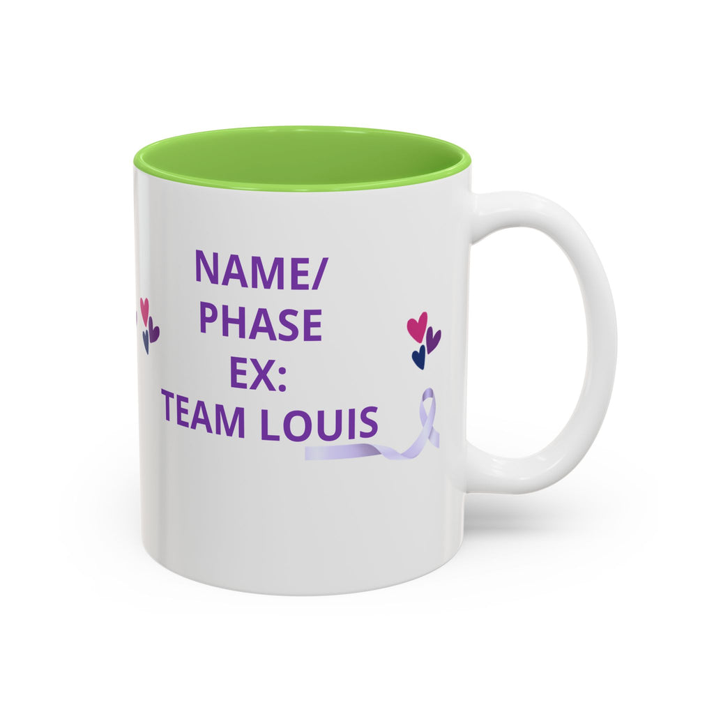 Personalized “No One Fights Alone” Support Mug