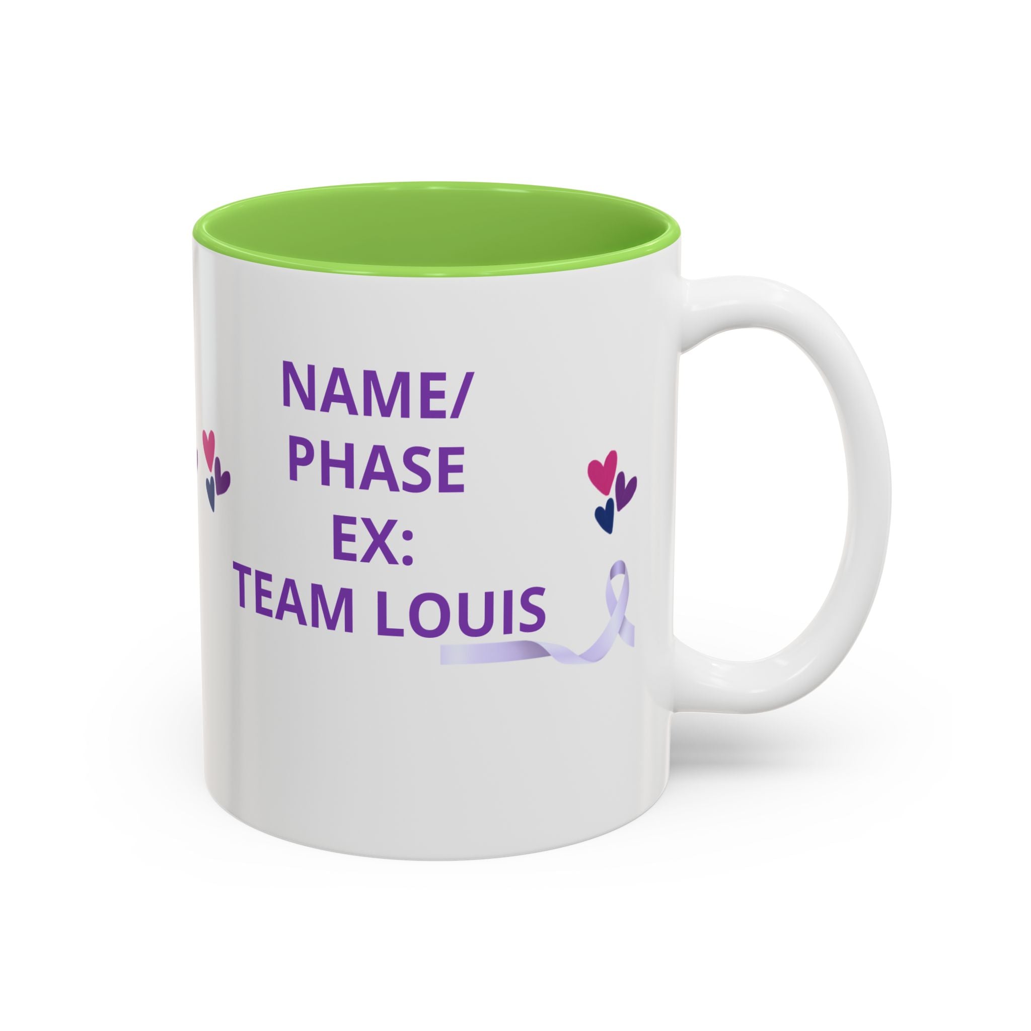 Personalized “No One Fights Alone” Support Mug