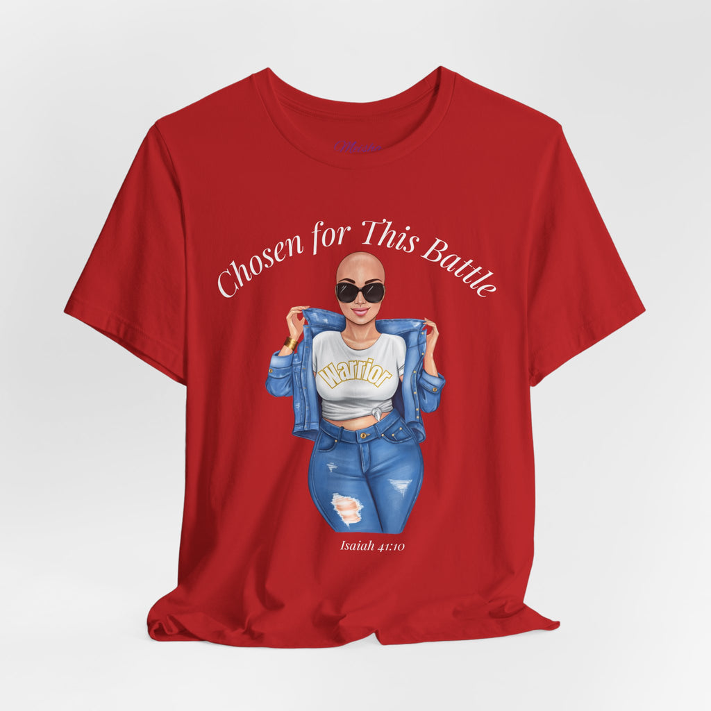 Warrior Cancer Survivor Shirt – Chosen for This Battle – Faith-Based Inspirational Tee