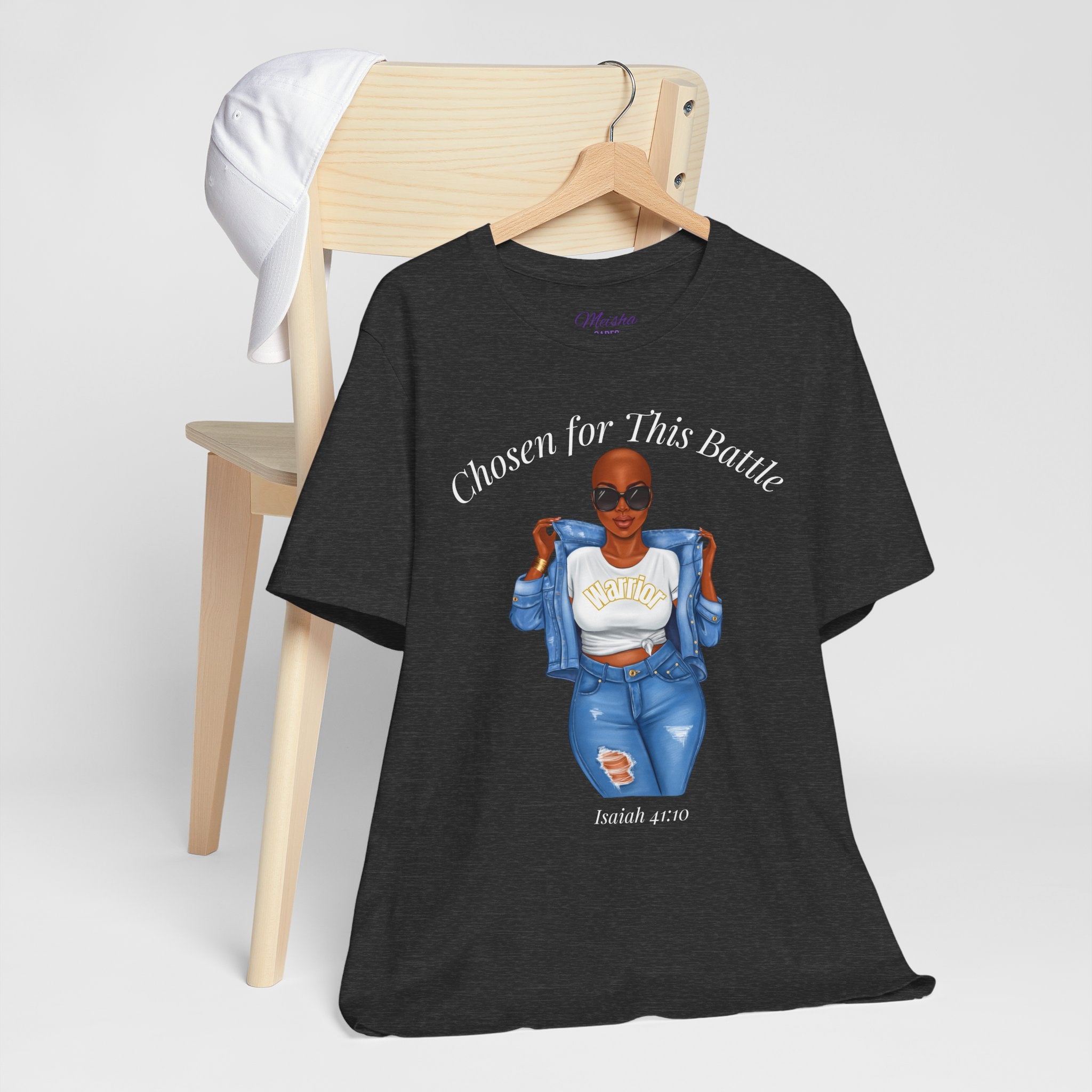 Chosen for This Battle Shirt | Cancer Warrior Tee | Faith-Based Inspirational Apparel | Isaiah 41:10