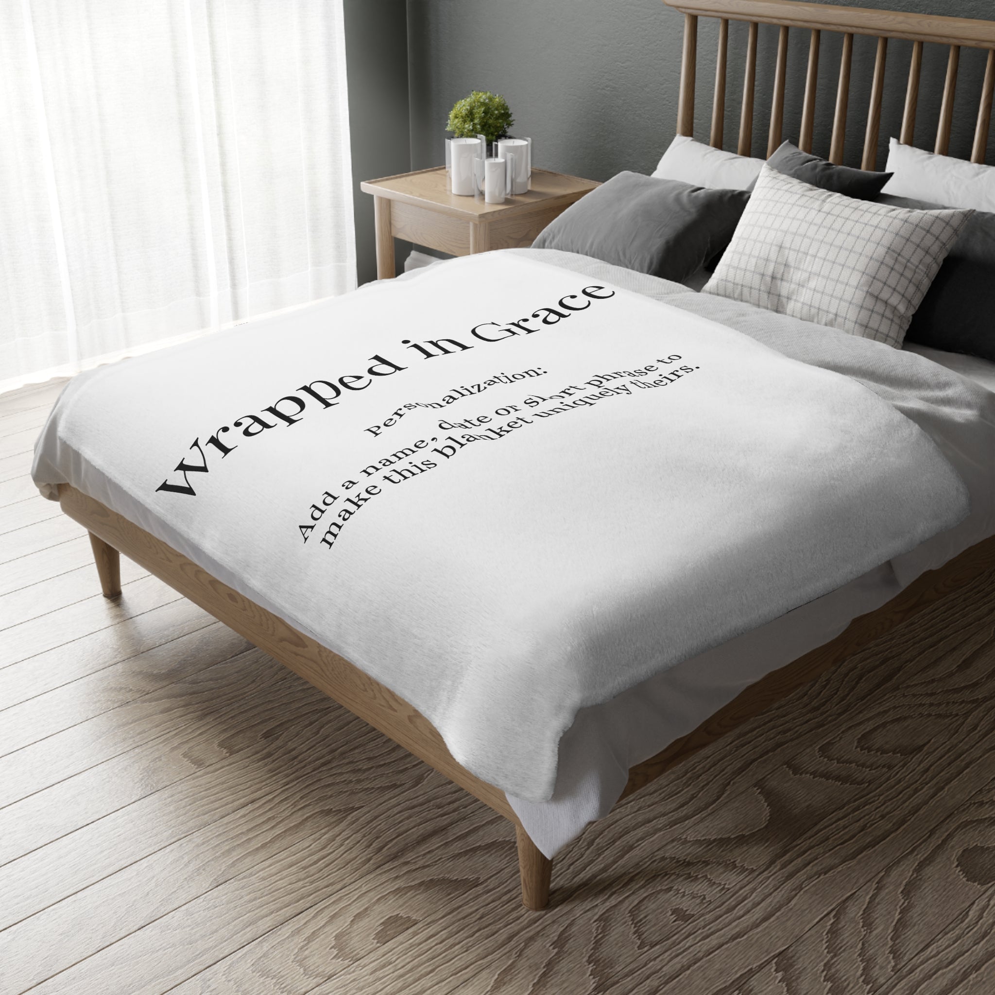 Wrapped in Grace Personalized Blanket | Comfort, Faith & Healing