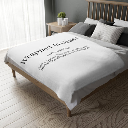 Wrapped in Grace Personalized Blanket | Comfort, Faith & Healing
