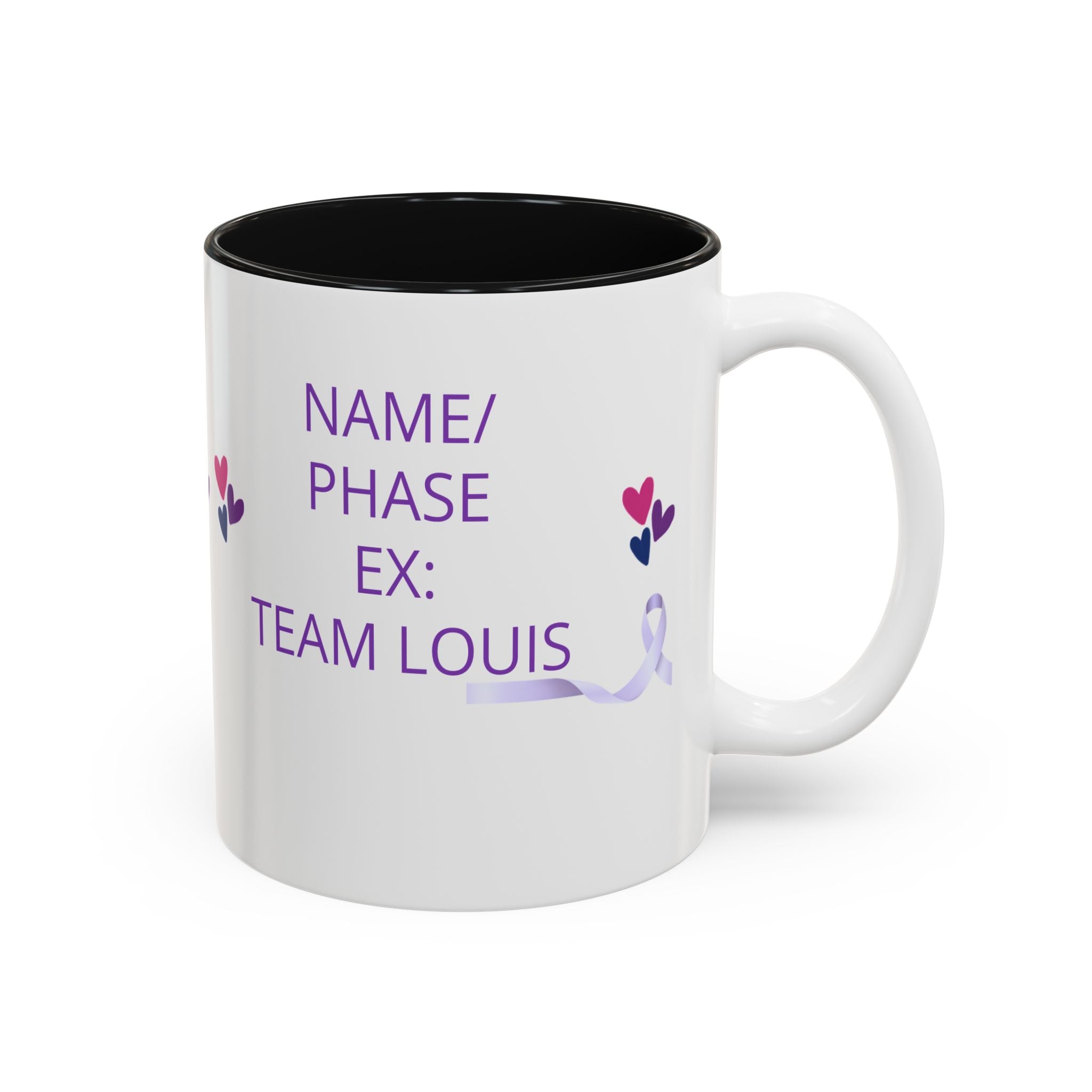 Personalized “No One Fights Alone” Support Mug
