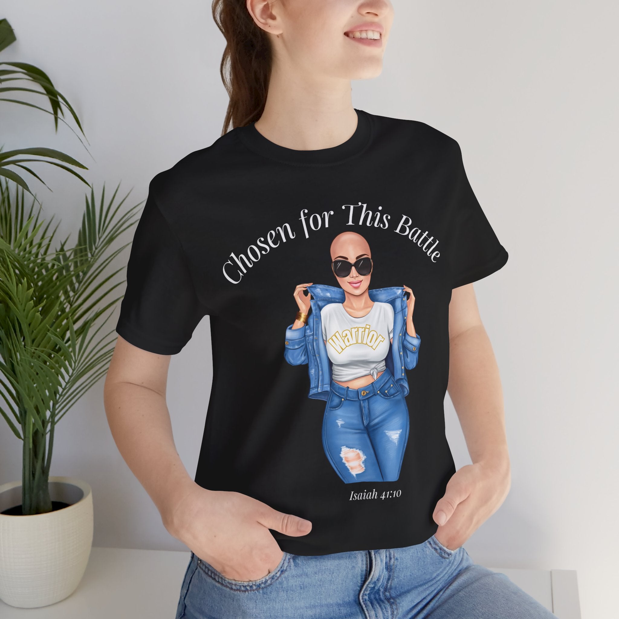 Warrior Cancer Survivor Shirt – Chosen for This Battle – Faith-Based Inspirational Tee