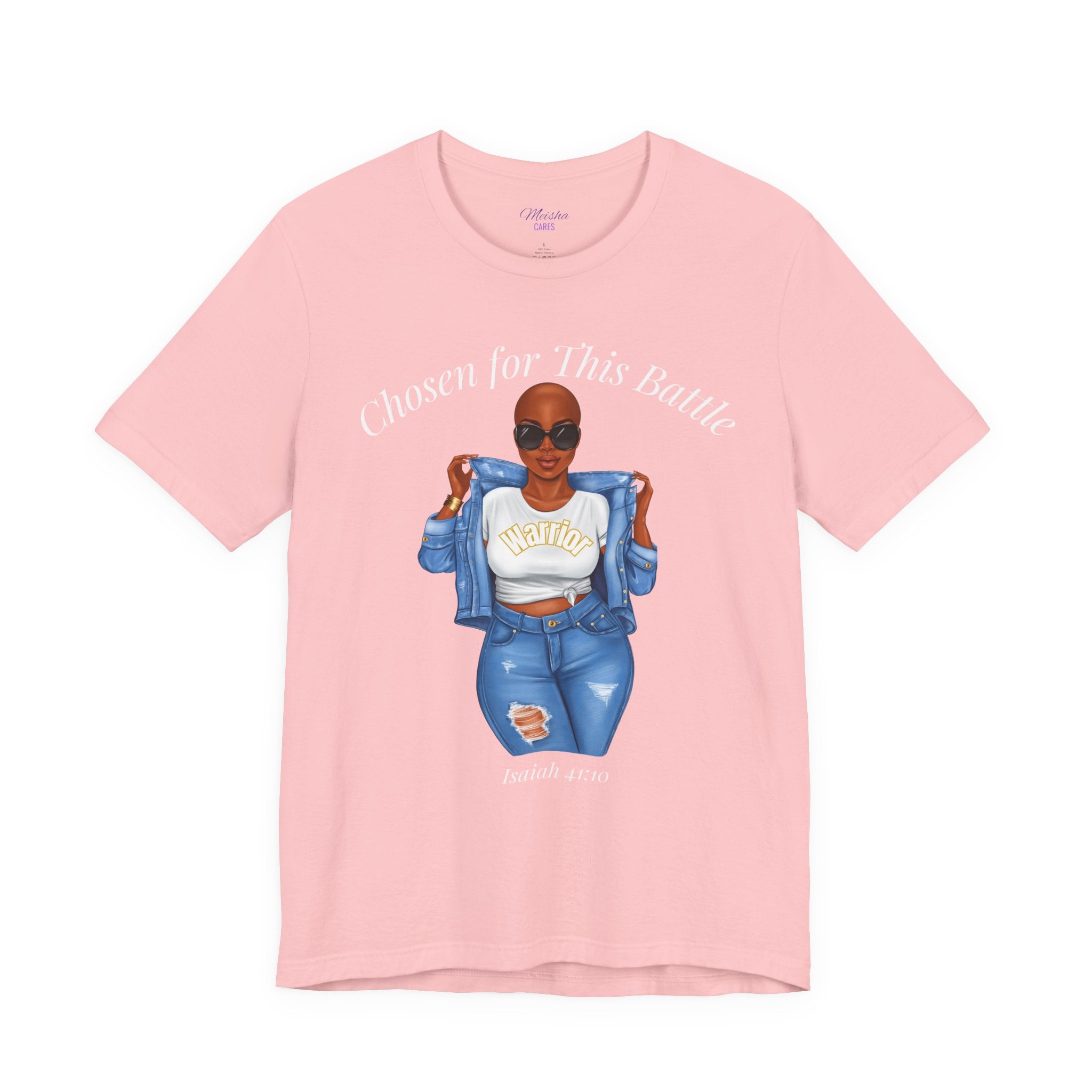 Chosen for This Battle Shirt | Cancer Warrior Tee | Faith-Based Inspirational Apparel | Isaiah 41:10