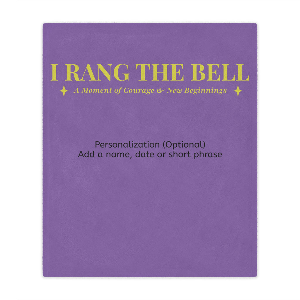 Bell Ringer Minky Blanket – Light Purple (Personalized)