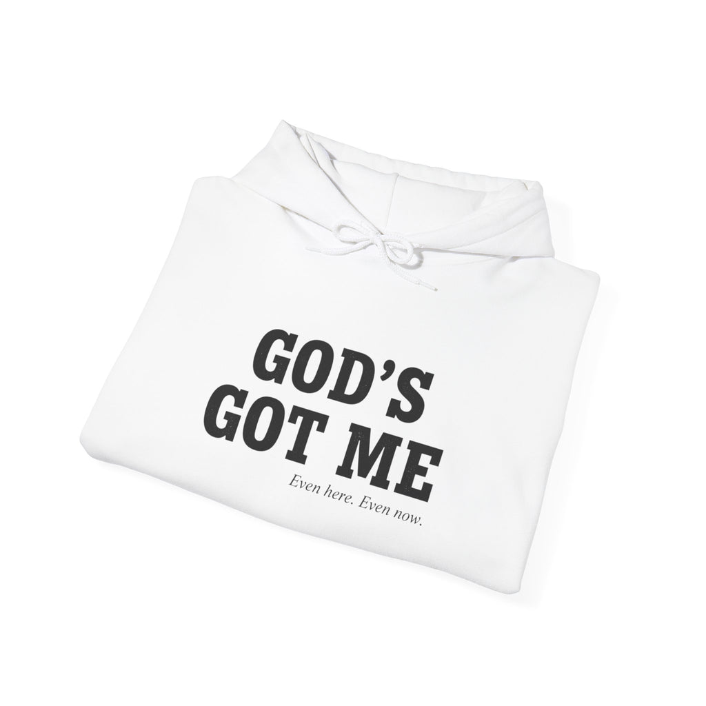 God's Got Me Hoodie — Inspirational Christian Faith Pullover (Front & Back Message)