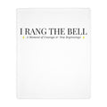 Bell Ringer Microfiber Blanket — White (Personalized)