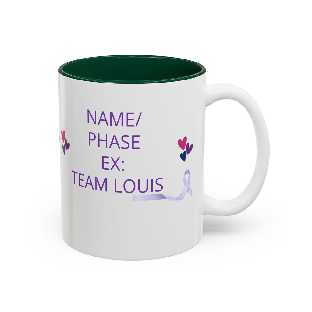 Personalized “No One Fights Alone” Support Mug