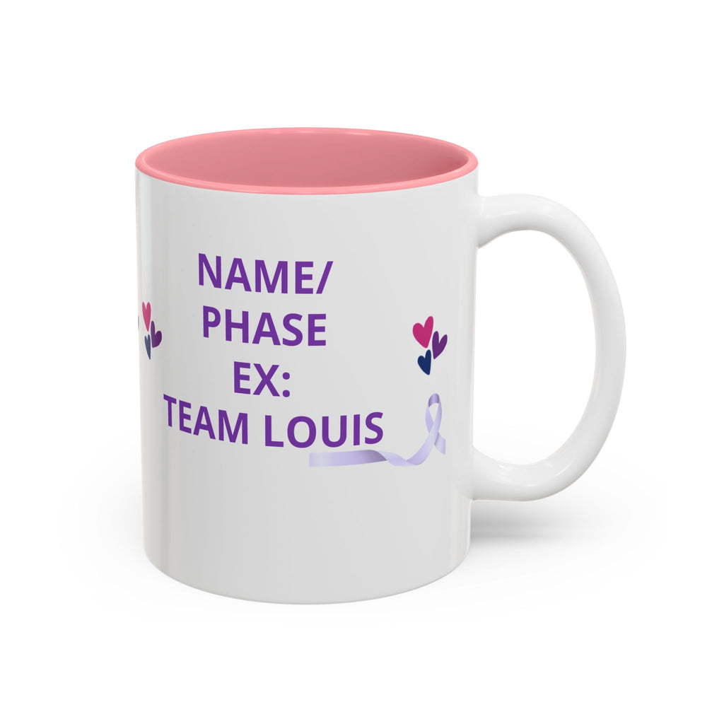 Personalized “No One Fights Alone” Support Mug