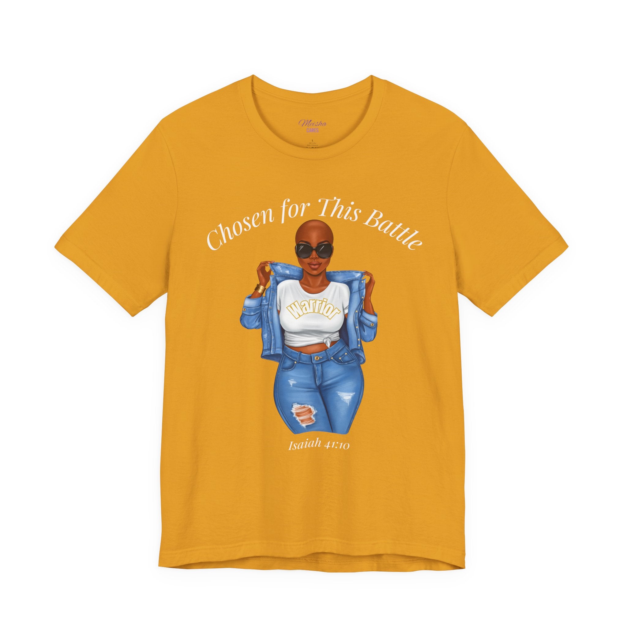 Chosen for This Battle Shirt | Cancer Warrior Tee | Faith-Based Inspirational Apparel | Isaiah 41:10