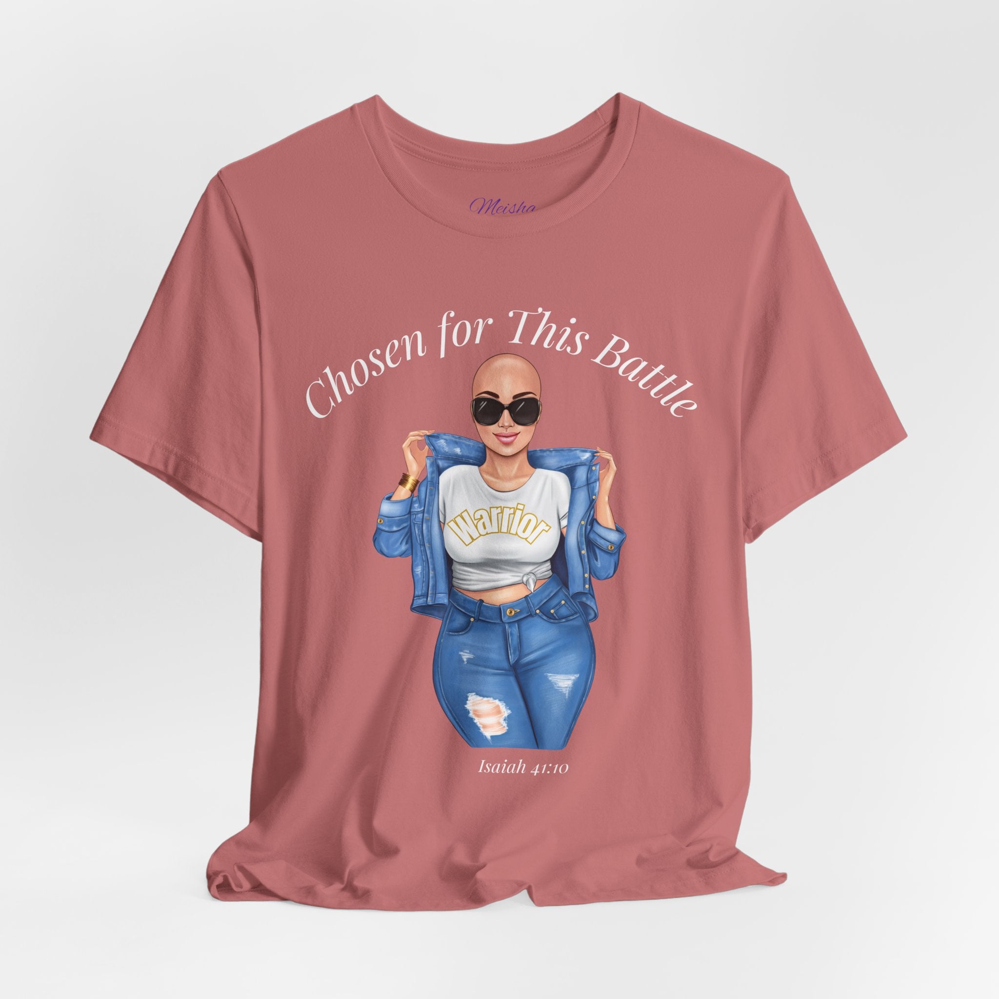 Warrior Cancer Survivor Shirt – Chosen for This Battle – Faith-Based Inspirational Tee