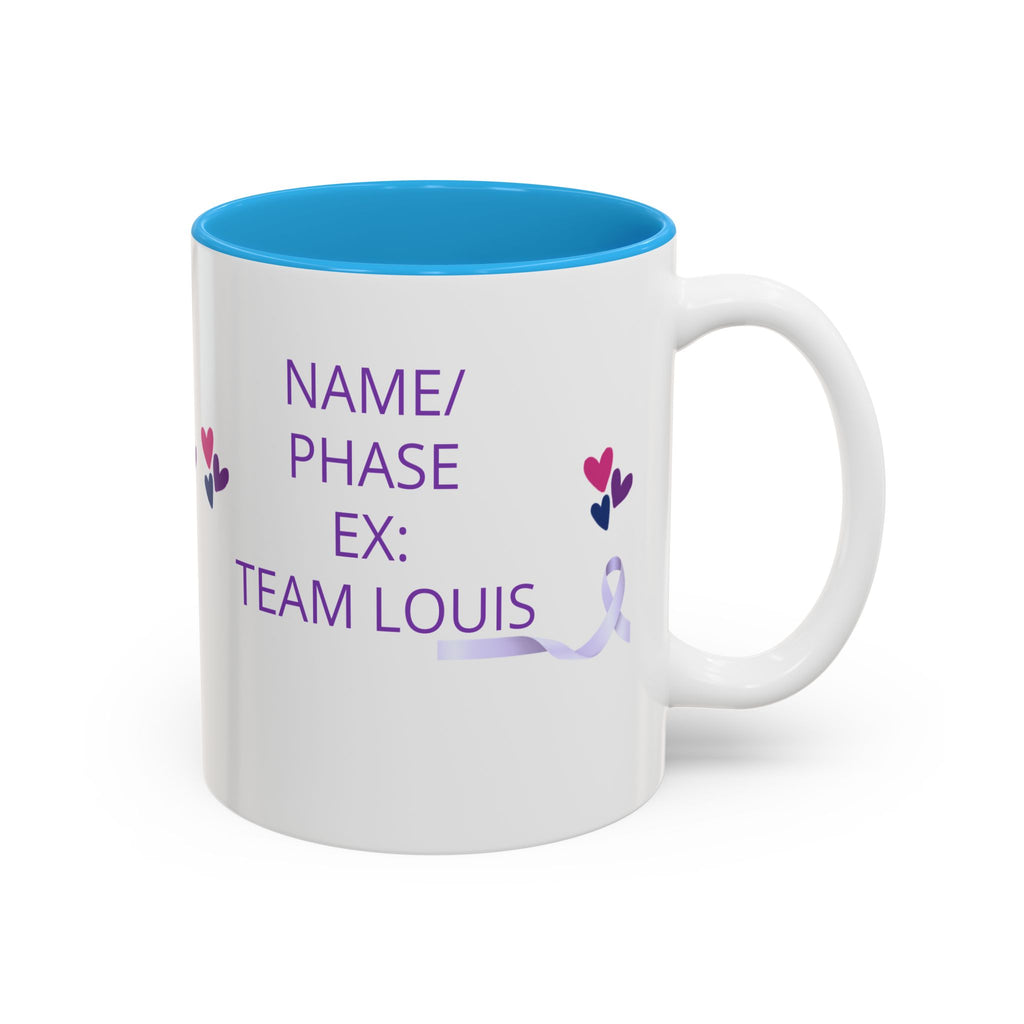 Personalized “No One Fights Alone” Support Mug