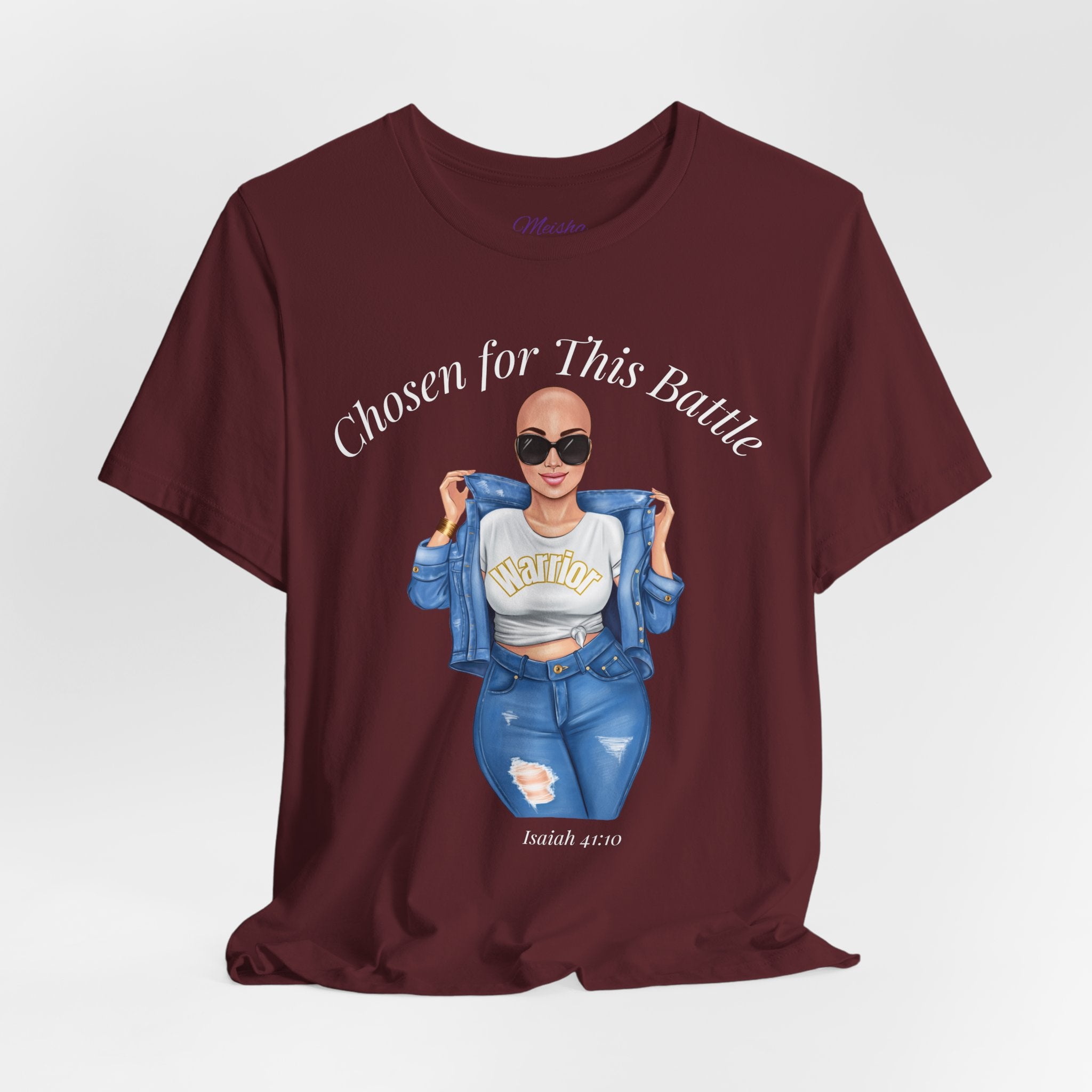 Warrior Cancer Survivor Shirt – Chosen for This Battle – Faith-Based Inspirational Tee
