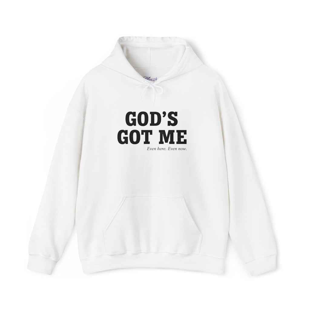 God's Got Me Hoodie — Inspirational Christian Faith Pullover (Front & Back Message)