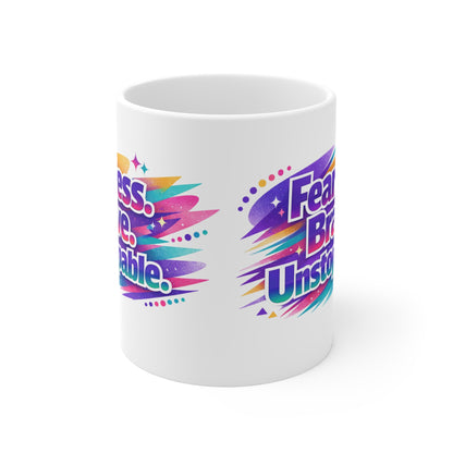 Fearless. Brave. Unstoppable. Mug