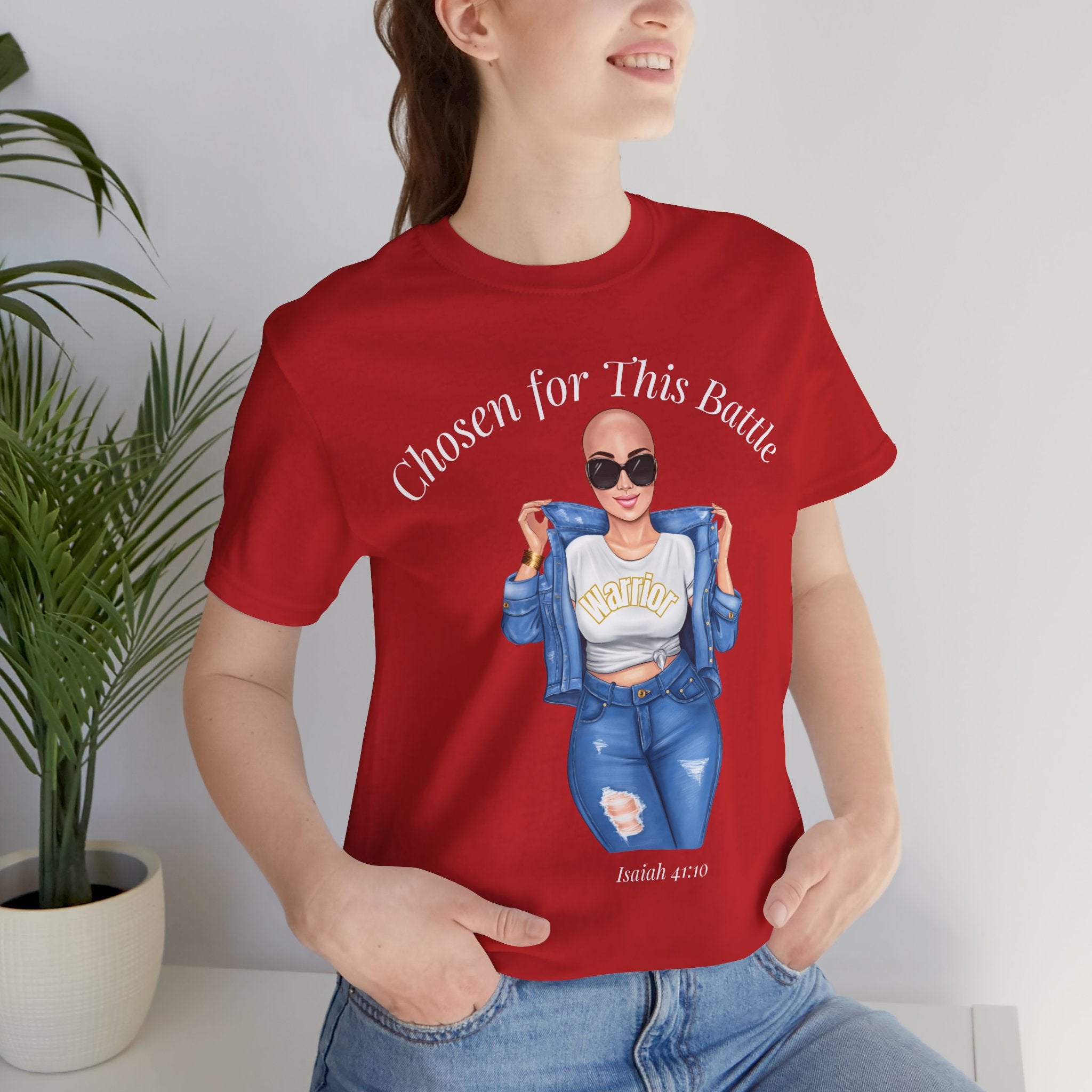 Warrior Cancer Survivor Shirt – Chosen for This Battle – Faith-Based Inspirational Tee