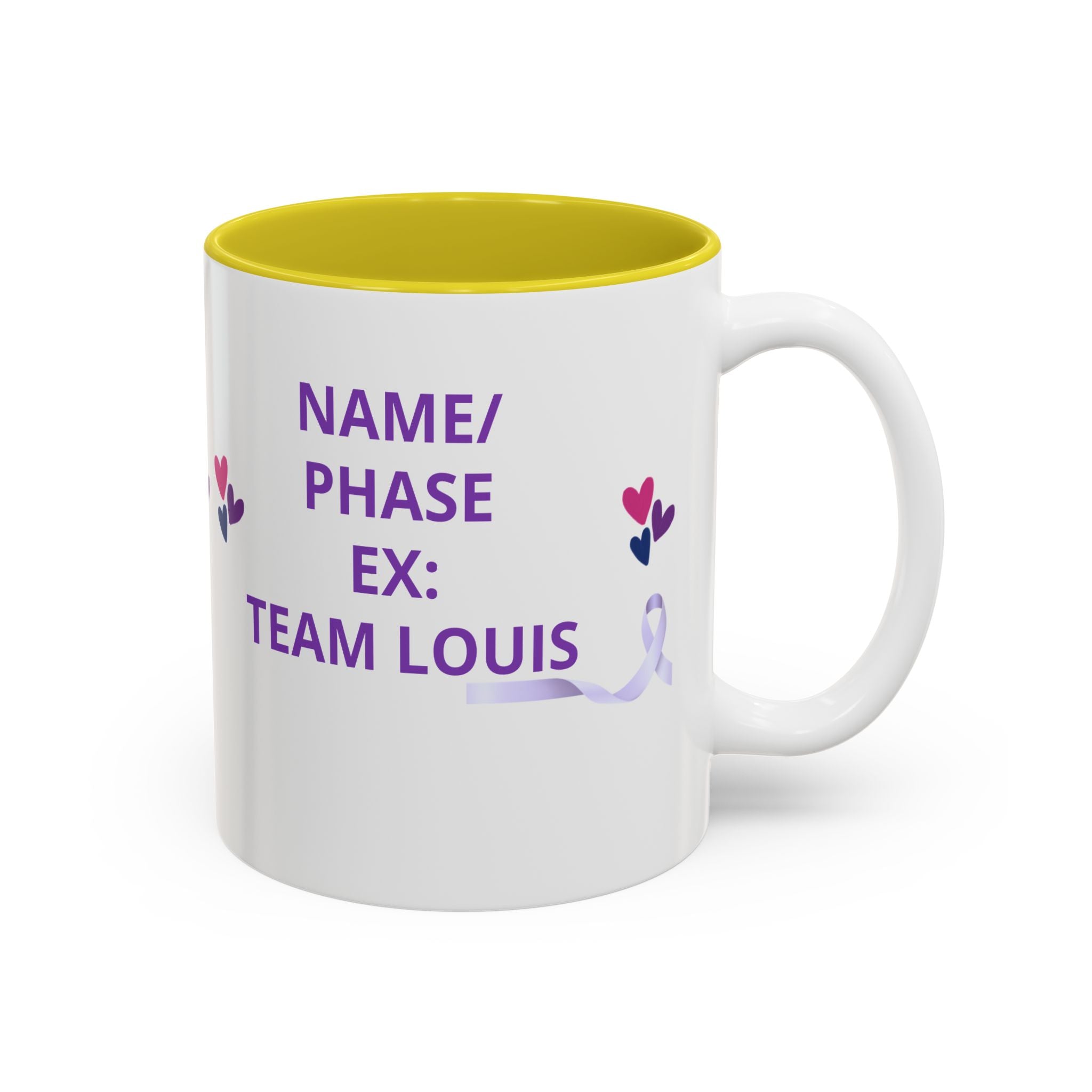 Personalized “No One Fights Alone” Support Mug