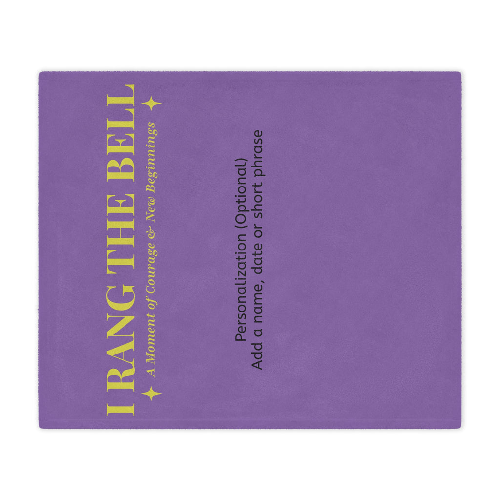Bell Ringer Minky Blanket – Light Purple (Personalized)