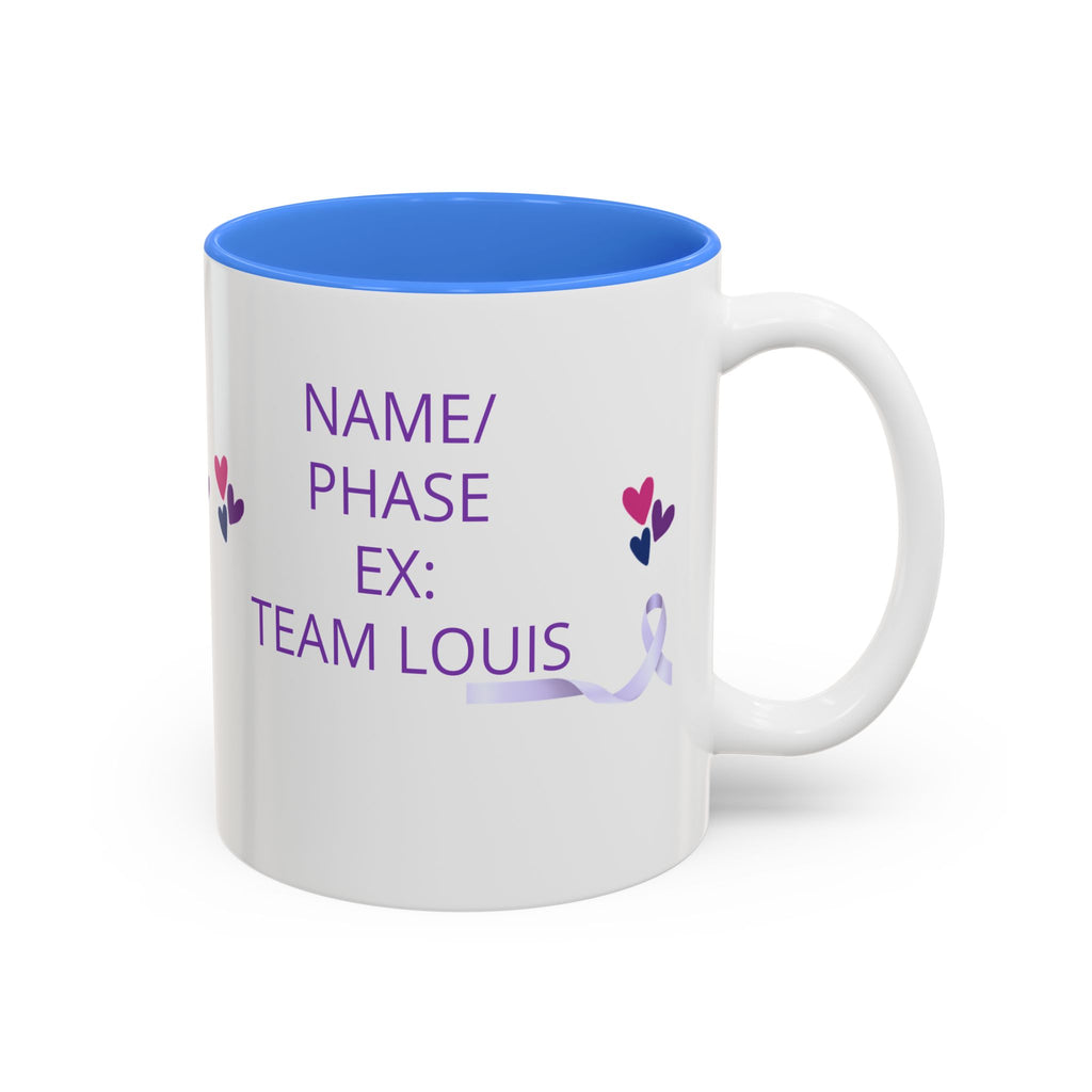 Personalized “No One Fights Alone” Support Mug