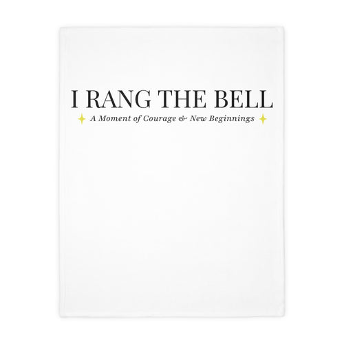 Bell Ringer Microfiber Blanket — White (Personalized)