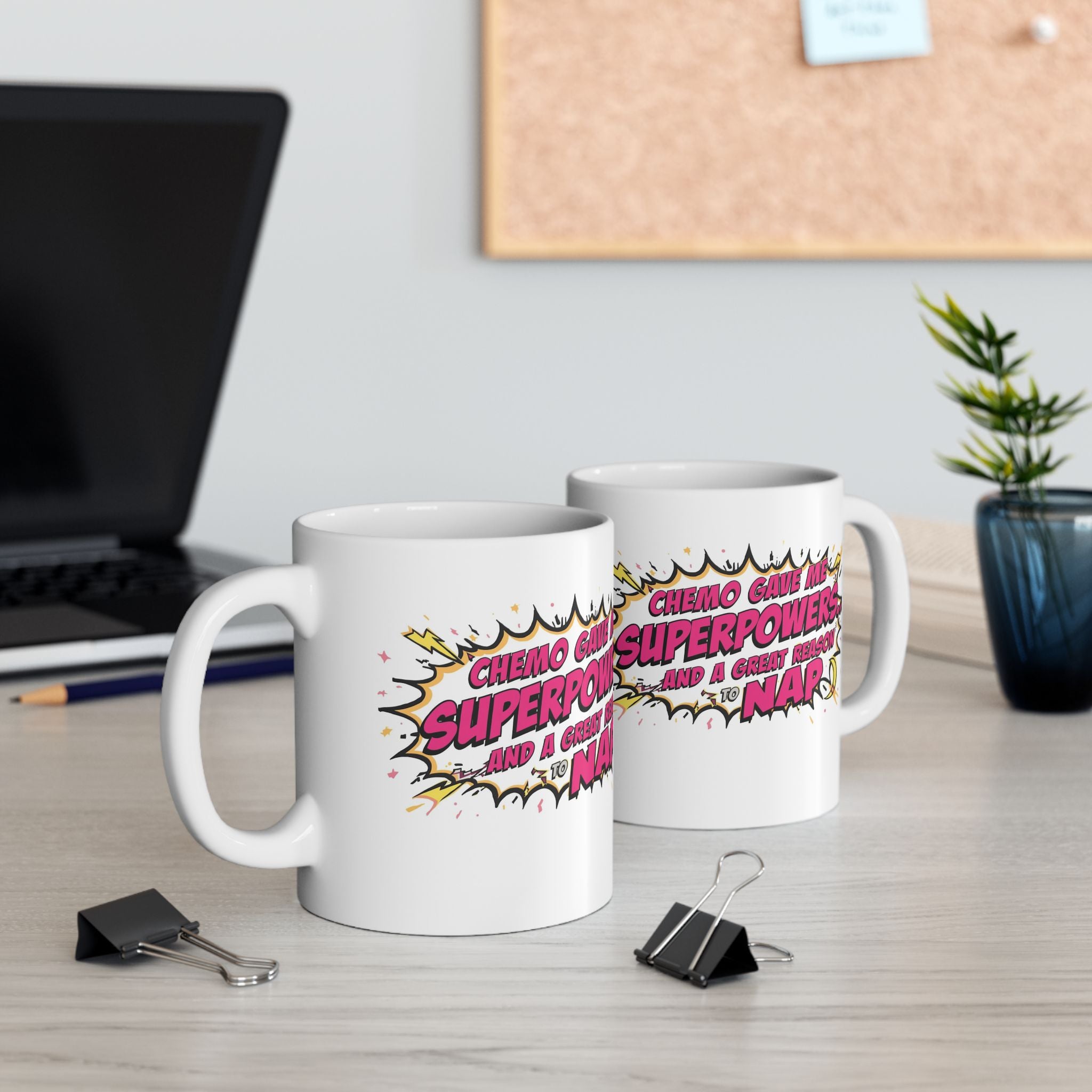 Chemo Superpowers Mug, Motivational Coffee Cup, Cancer Awareness Gift, Inspirational Mug, Comfort Drinkware