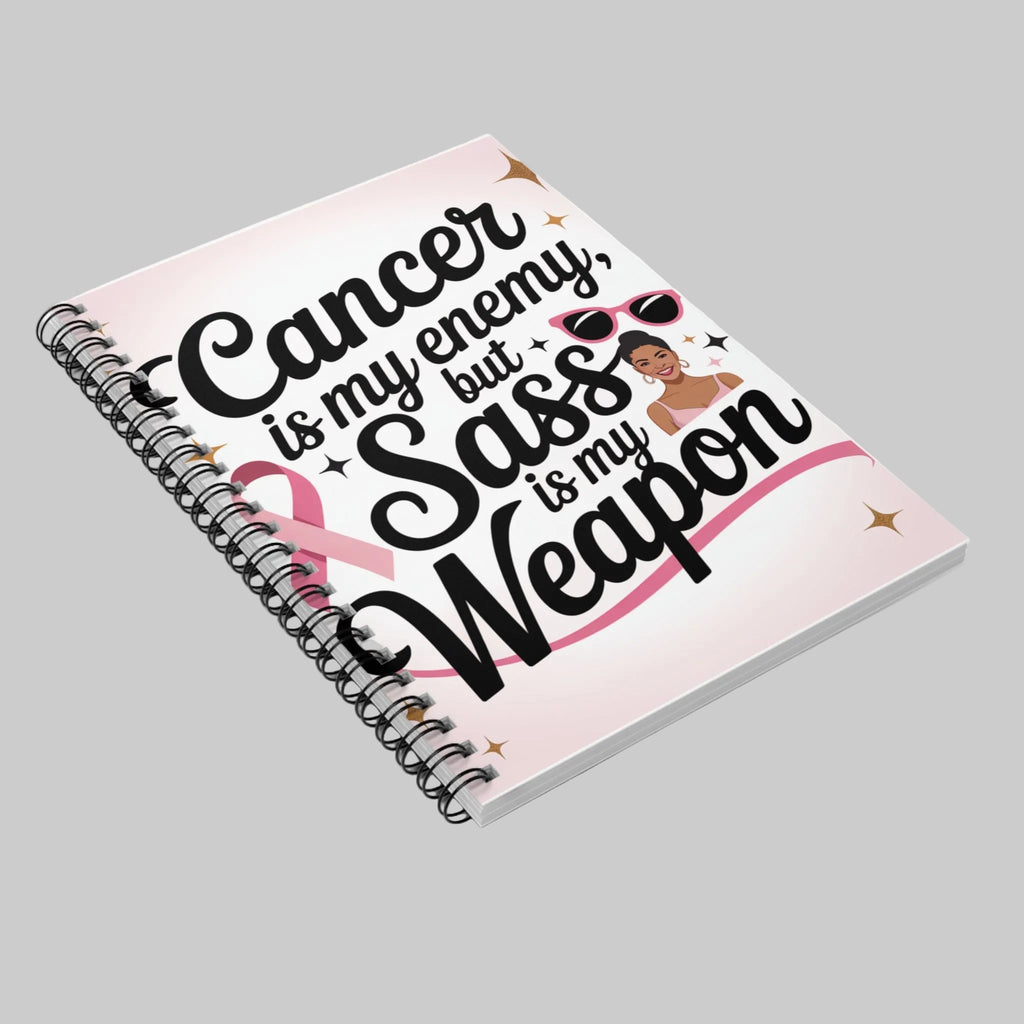 “Sass Is My Weapon” Inspirational Notebook