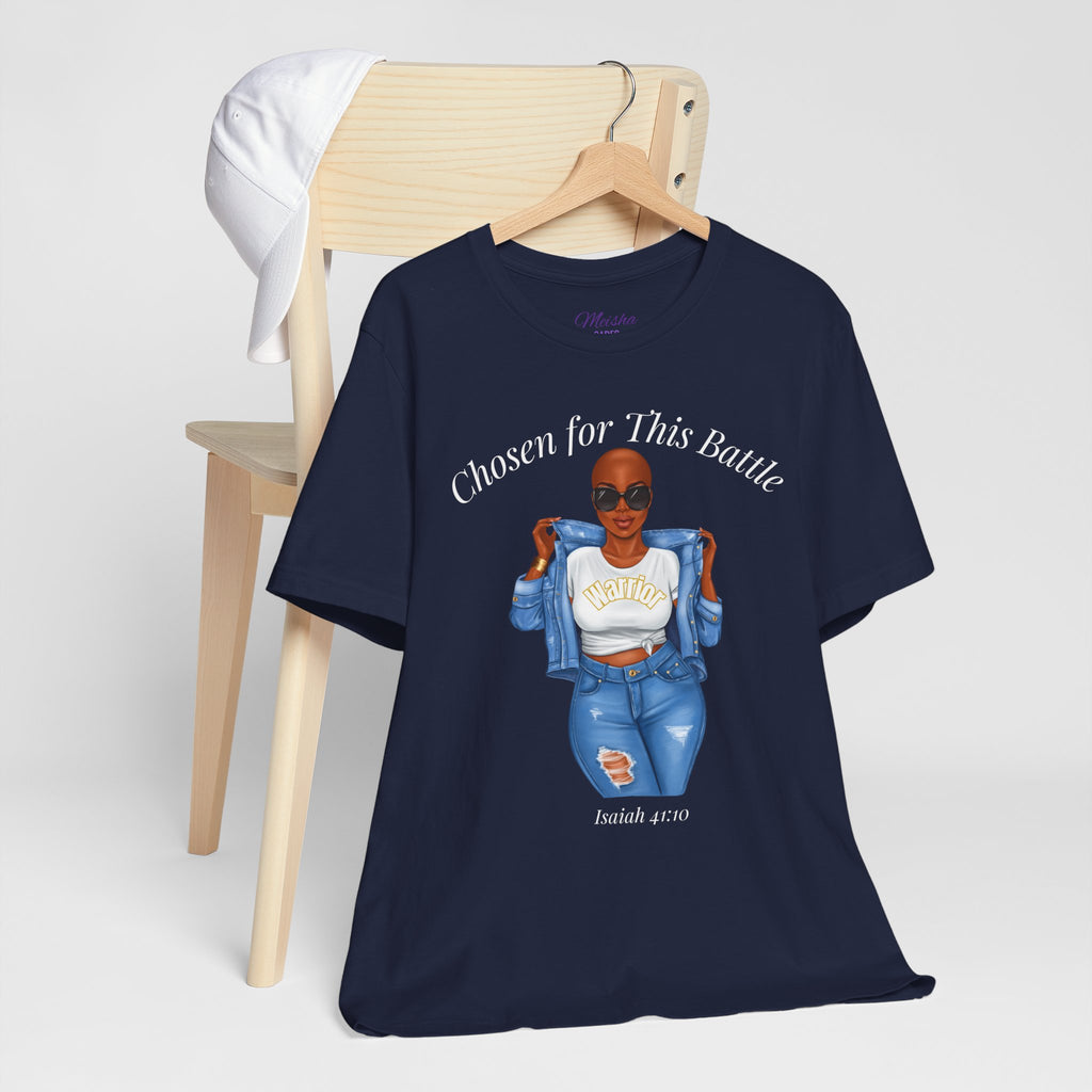 Chosen for This Battle Shirt | Cancer Warrior Tee | Faith-Based Inspirational Apparel | Isaiah 41:10