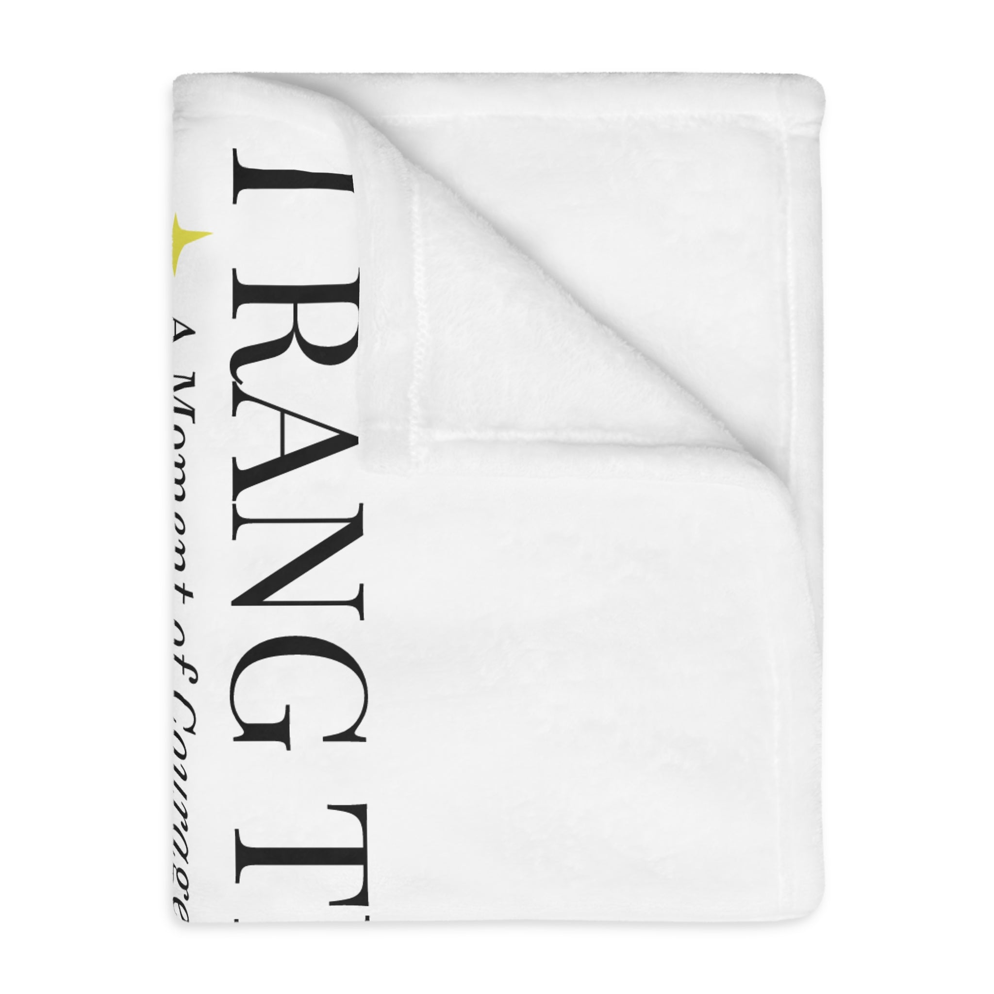 Bell Ringer Microfiber Blanket — White (Personalized)