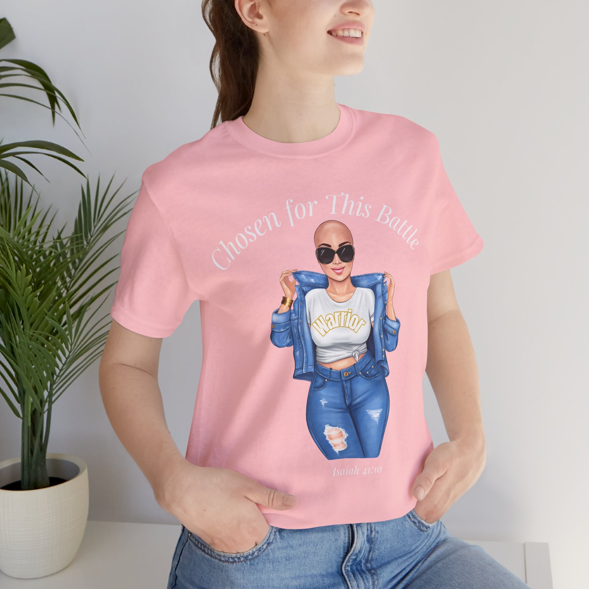 Warrior Cancer Survivor Shirt – Chosen for This Battle – Faith-Based Inspirational Tee