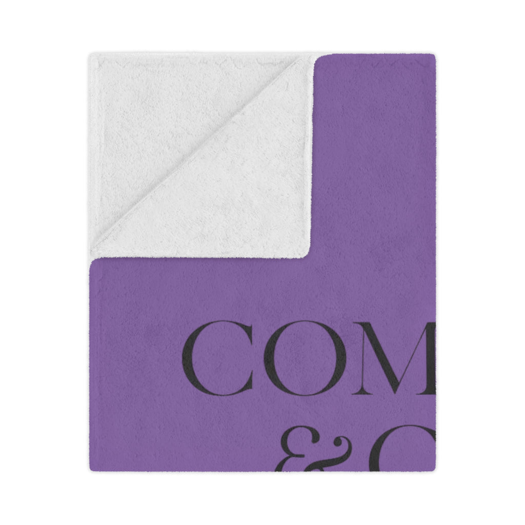 Comfort & Care Minky Blanket — One Day at a Time (Personalized)