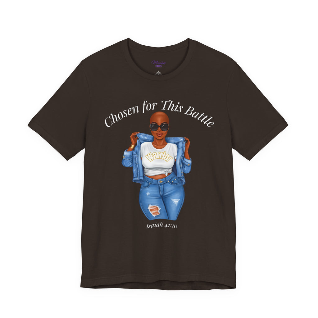 Chosen for This Battle Shirt | Cancer Warrior Tee | Faith-Based Inspirational Apparel | Isaiah 41:10