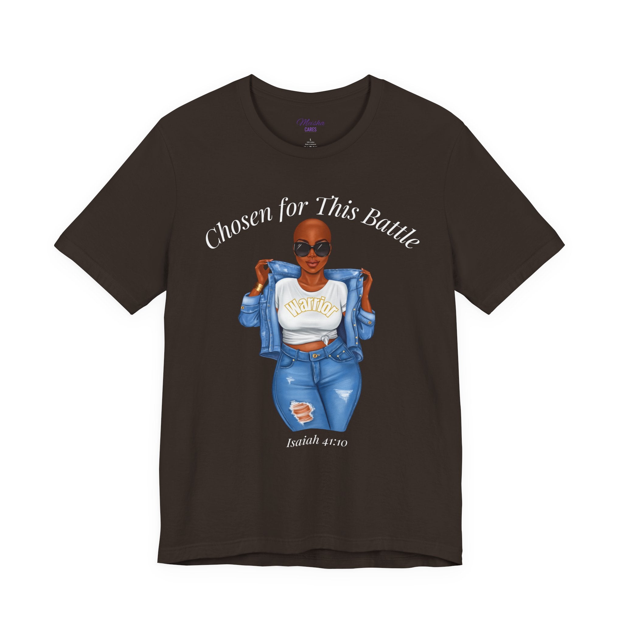 Chosen for This Battle Shirt | Cancer Warrior Tee | Faith-Based Inspirational Apparel | Isaiah 41:10