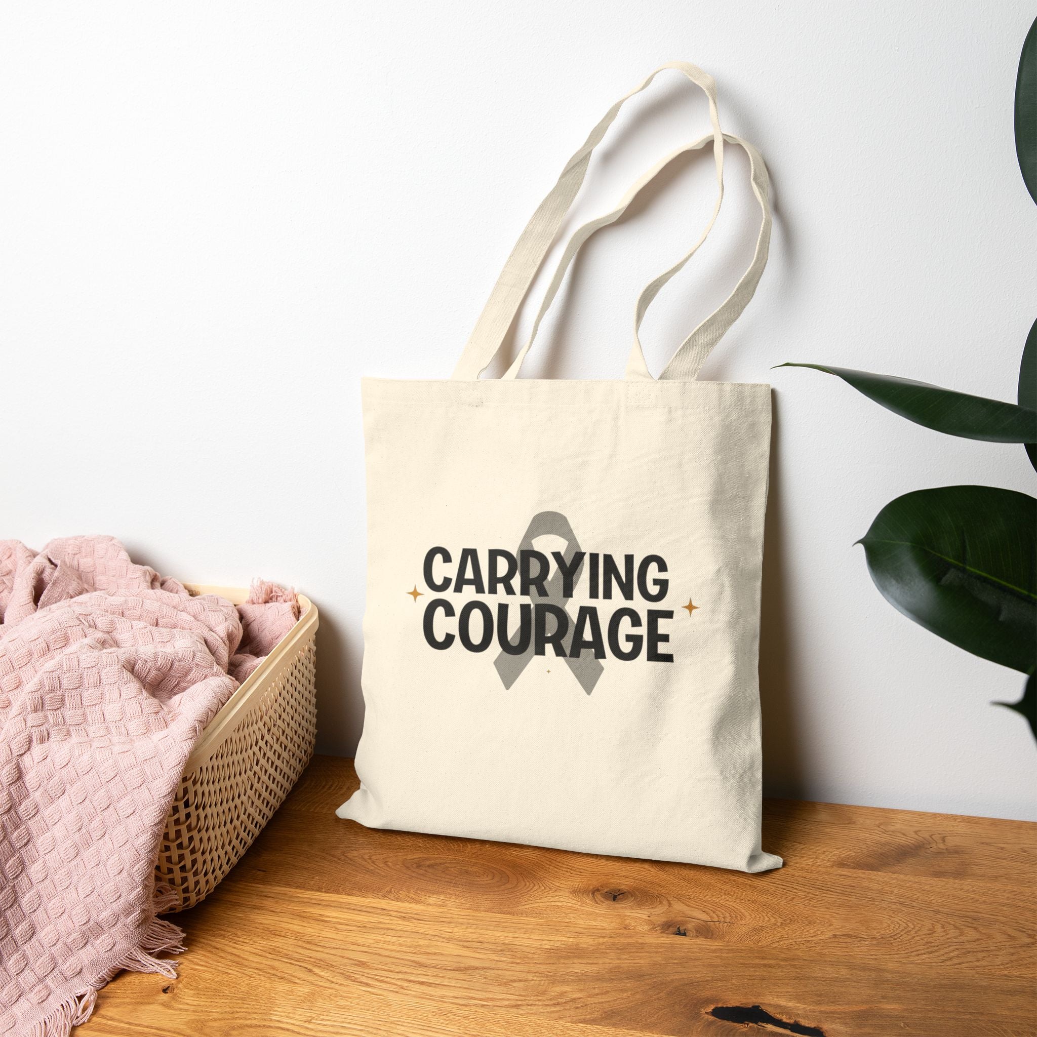Carrying Courage Tote Bag | Survivor Gifts Collection