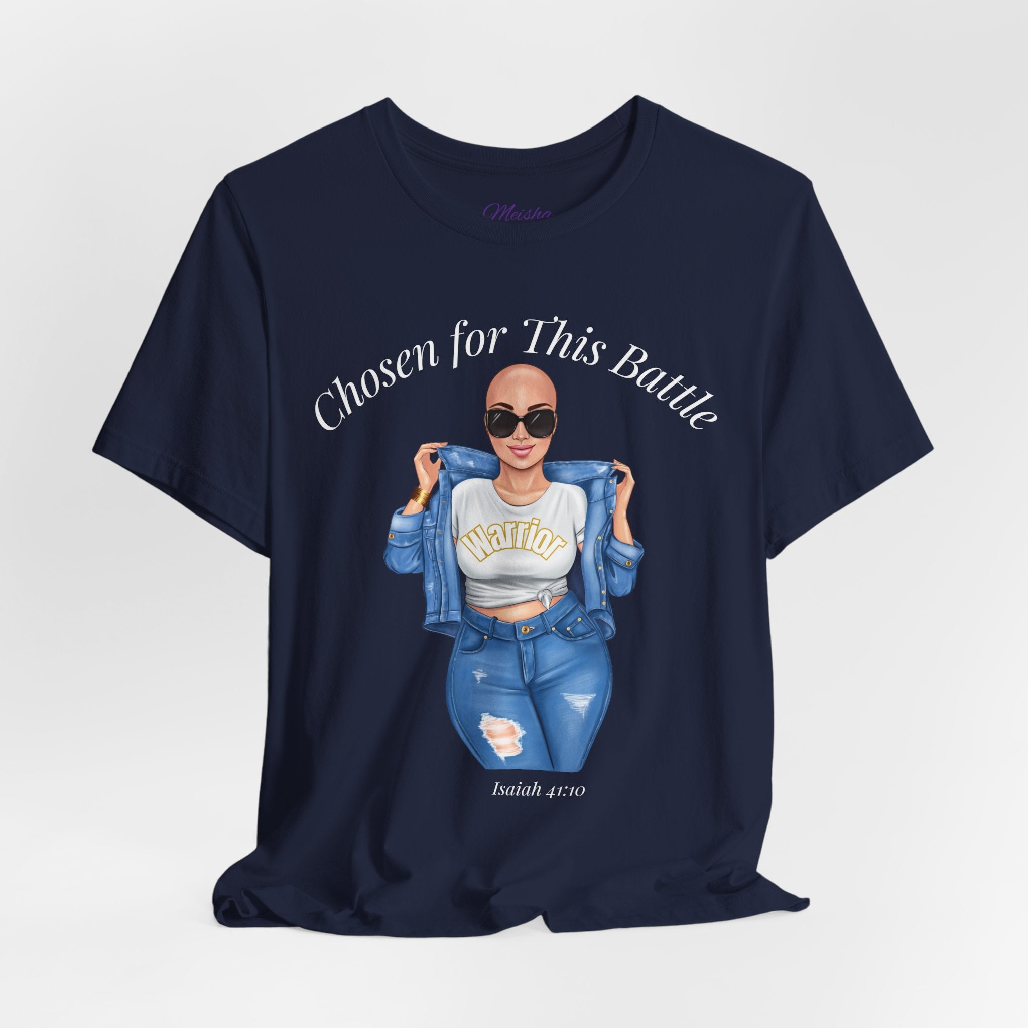 Warrior Cancer Survivor Shirt – Chosen for This Battle – Faith-Based Inspirational Tee