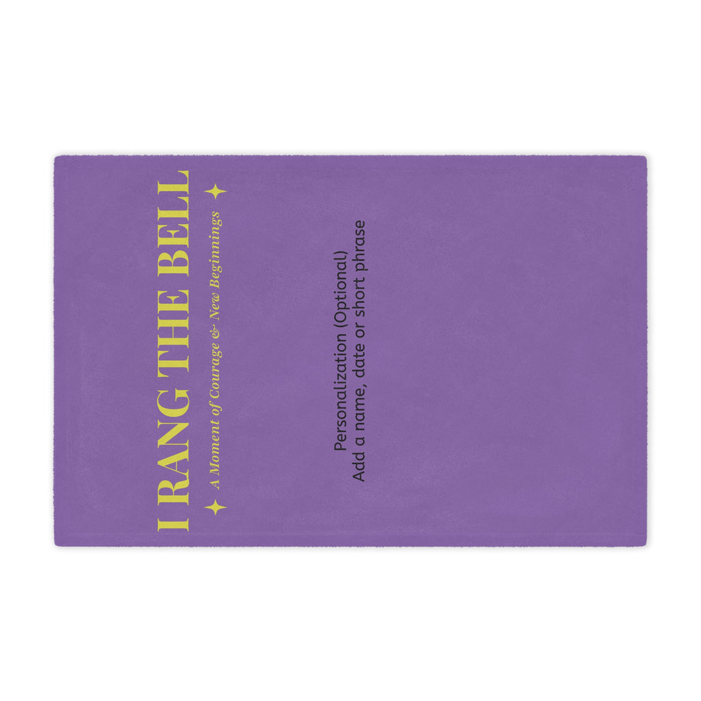 Bell Ringer Minky Blanket – Light Purple (Personalized)