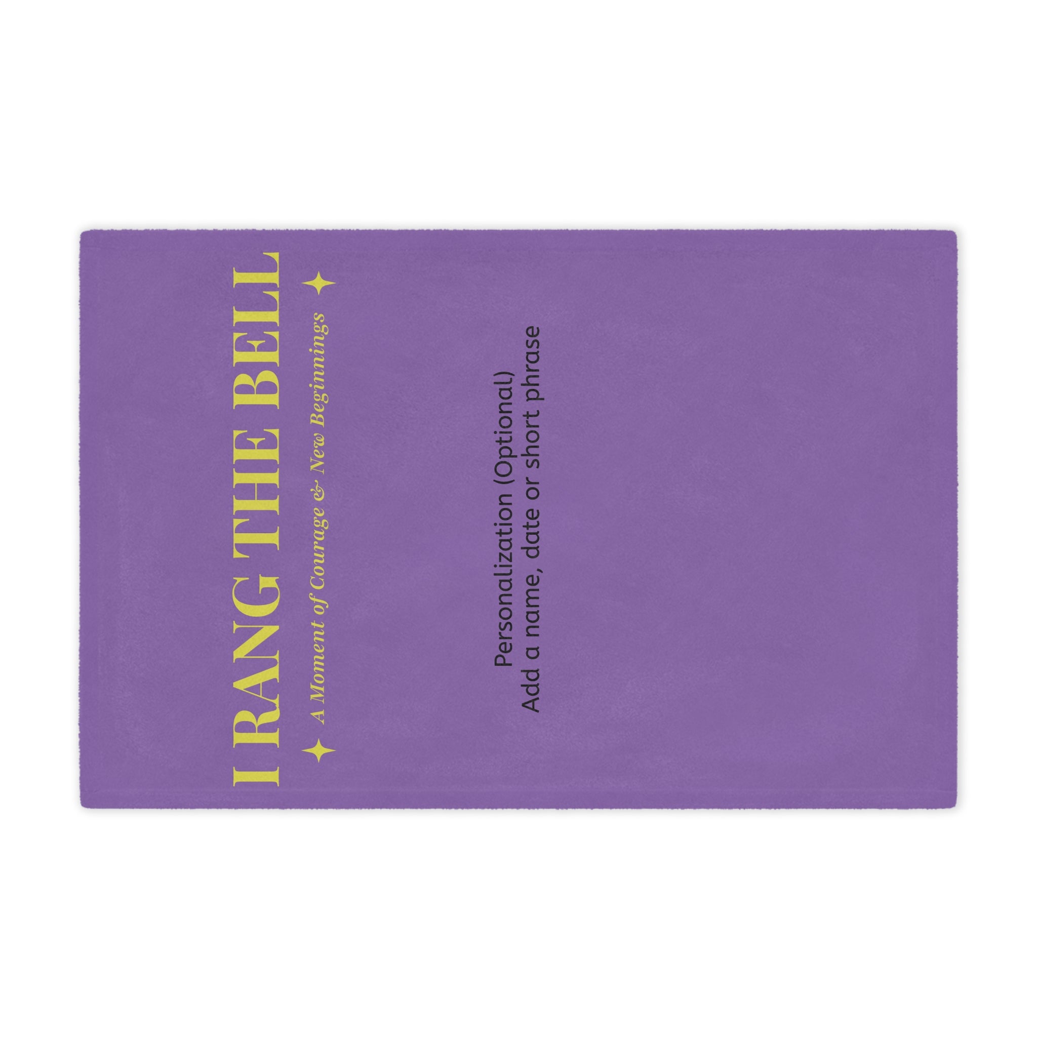 Bell Ringer Minky Blanket – Light Purple (Personalized)